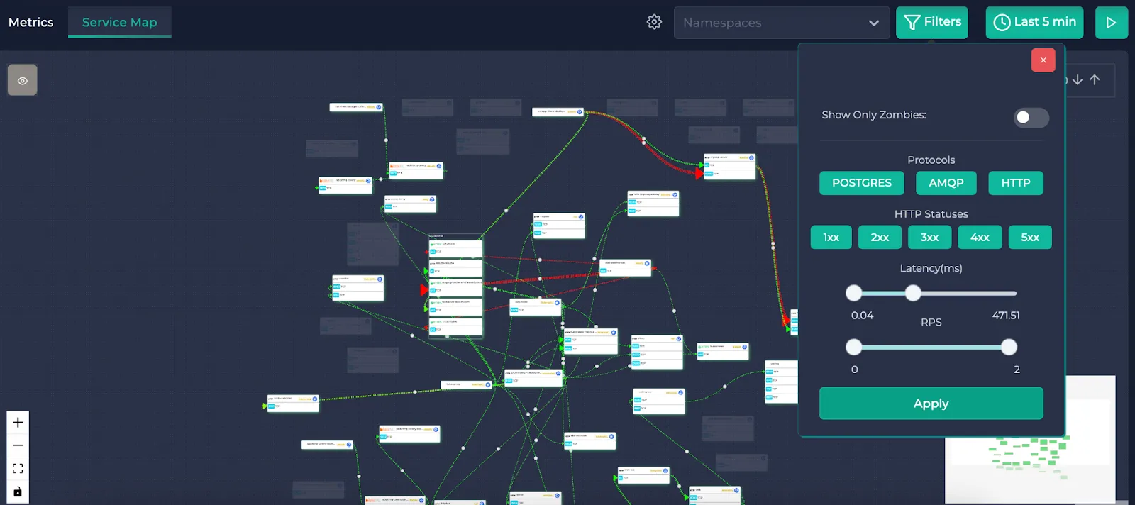 Latency filtering<