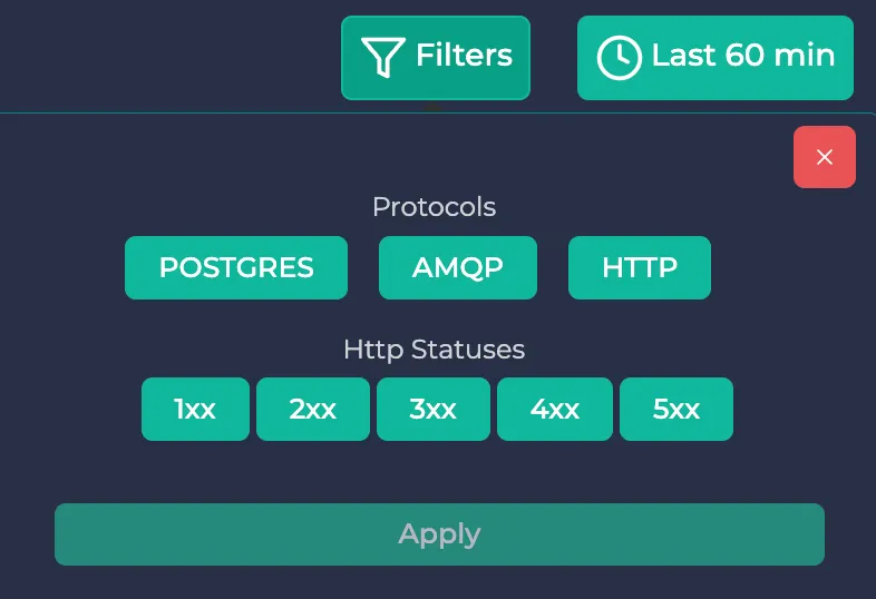 Resource details filtering